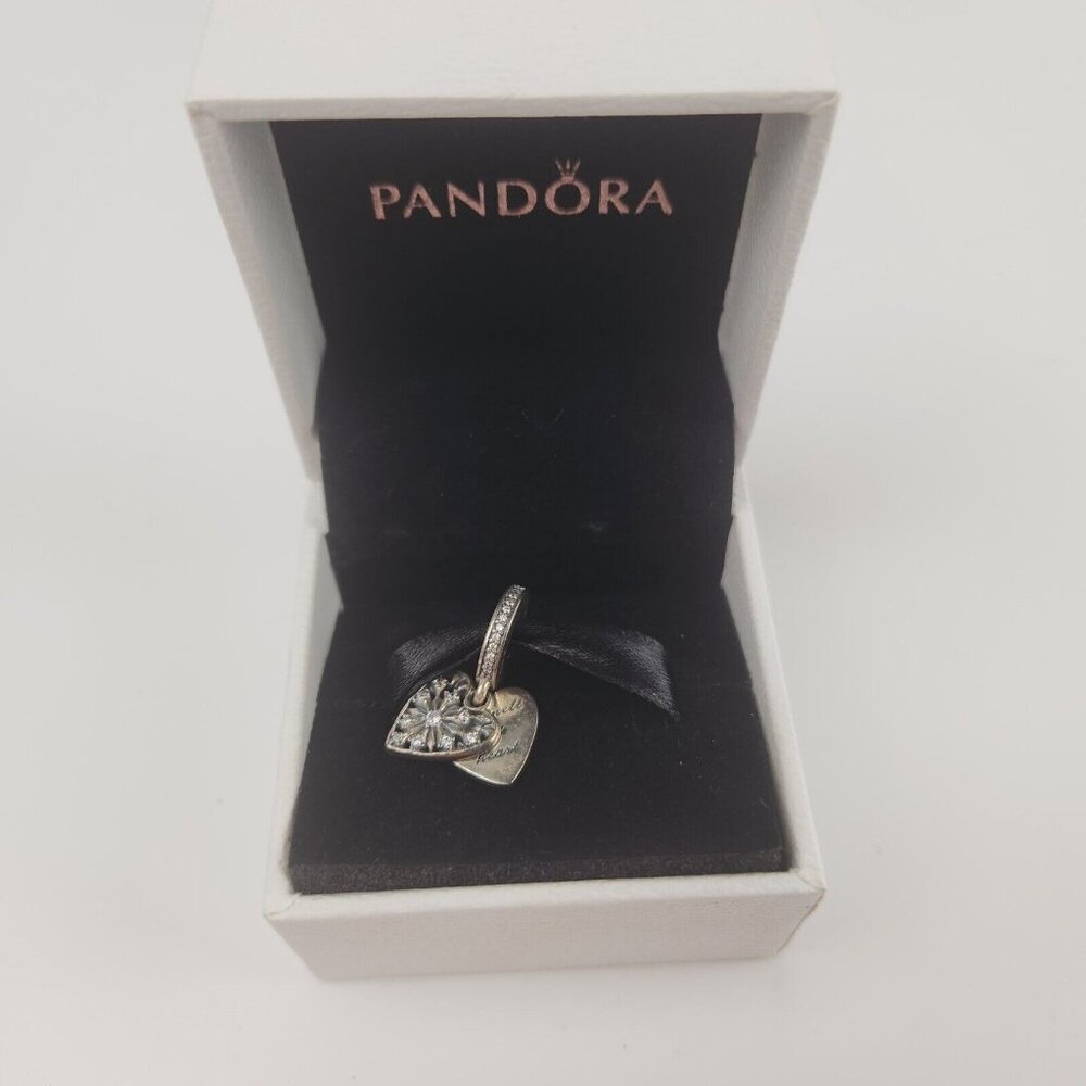 Authentic Pandora You Melt My Heart Silver Bracelet Charm W/ Box